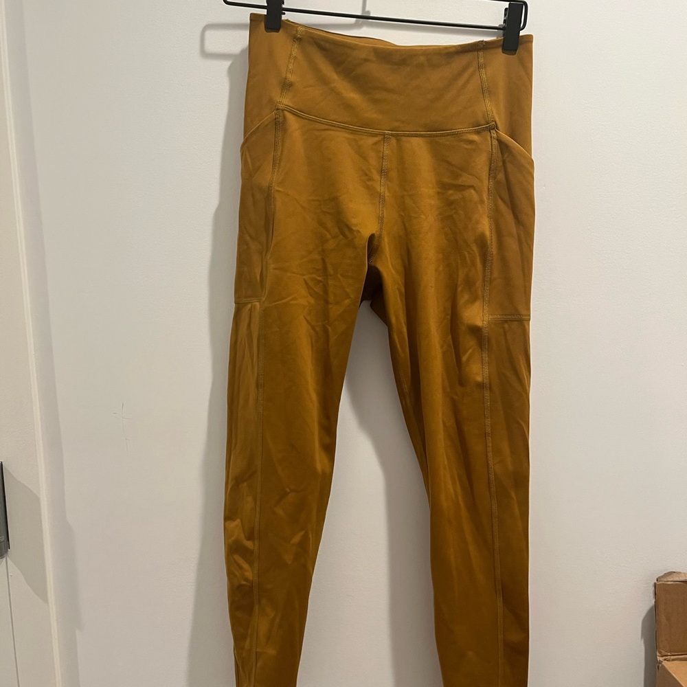 Mustard Yellow High-Waisted Leggings